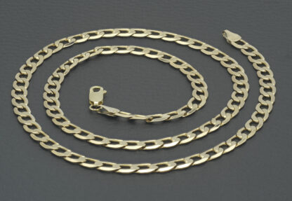 9ct Yellow Gold Curb Chain 21" 5mm - Image 2