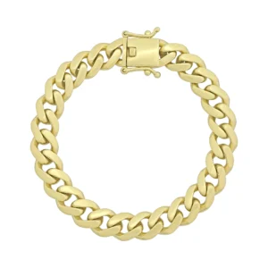 9ct Yellow Gold Curb Bracelet 7&#8243; 8.5mm