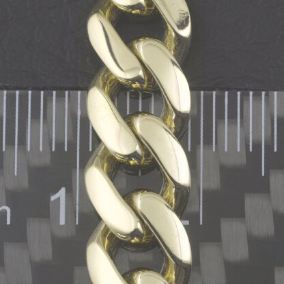 9ct Yellow Gold Curb Bracelet 7" 8.5mm - Image 2