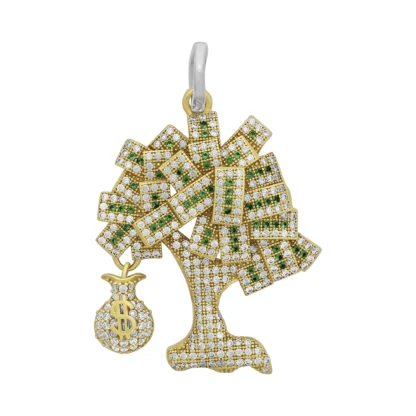 9ct Yellow Gold Gemstone Money Tree Pendant