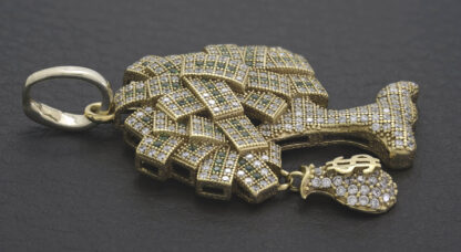 9ct Yellow Gold Gemstone Money Tree Pendant - Image 4