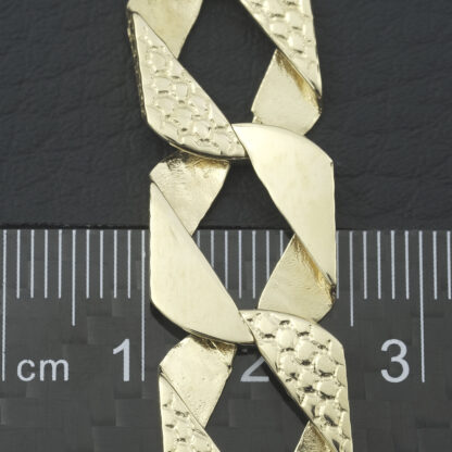 9ct Yellow Gold Curb Chain 23.5" 13.5mm - Image 3