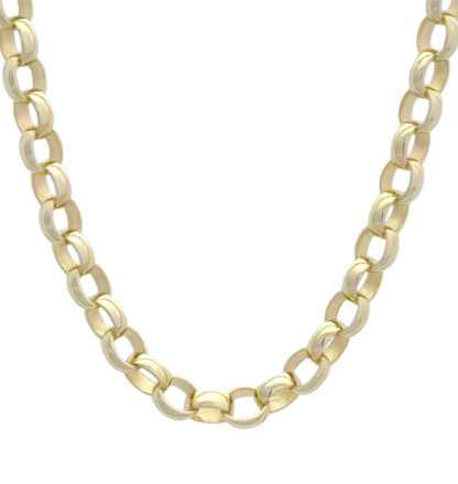 9ct Yellow Belcher Chain 24.5'' 8mm