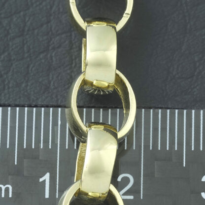 9ct Yellow Belcher Chain 24.5'' 8mm - Image 5