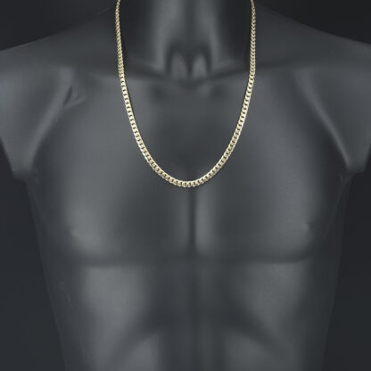9ct Yellow Gold Curb Chain 24.5" 5.5mm - Image 4