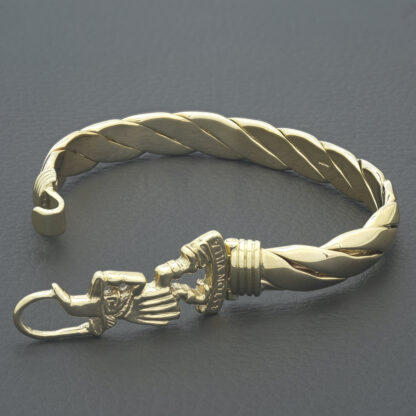 9ct Yellow Gold Football Loop Bangle - Image 3
