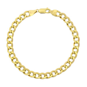 9ct Yellow Gold Curb Bracelet 7.5&#8243; 6mm