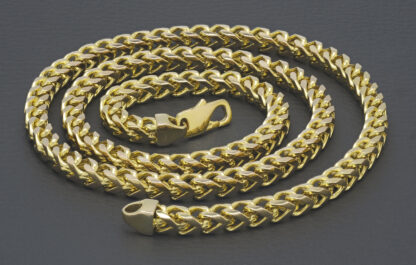 9ct Yellow Gold Franco Chain 24" 5.5mm - Image 2