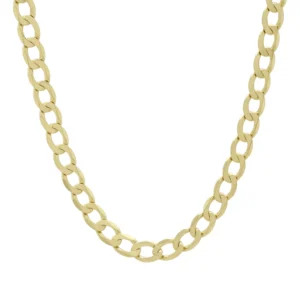 9ct Yellow Gold Curb Chain 20.5&#8243; 6mm
