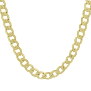 9ct Yellow Gold Curb Chain 20&#8243; 7.5mm