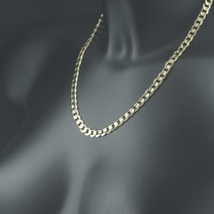 9ct Yellow Gold Curb Chain 20" 7.5mm - Image 5