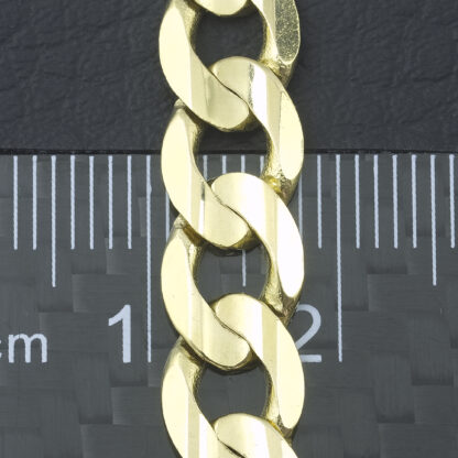 9ct Yellow Gold Curb Chain 20" 7.5mm - Image 3