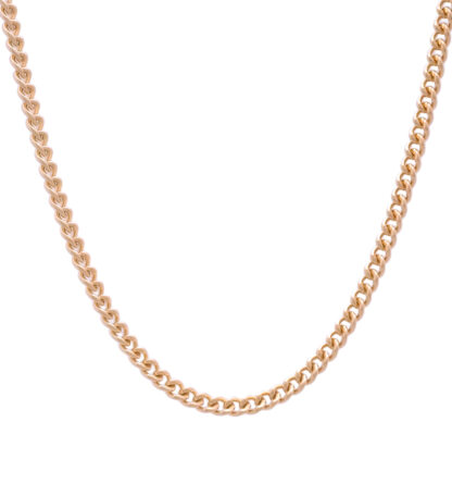 9ct Rose Gold Curb Chain 16" 3.5mm