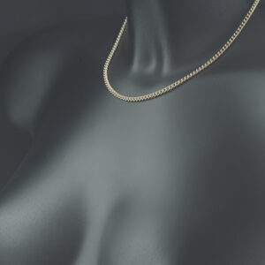 9ct Rose Gold Curb Chain 16″ 3.5mm