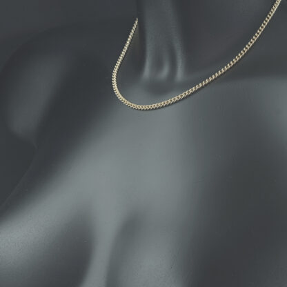 9ct Rose Gold Curb Chain 16" 3.5mm - Image 2