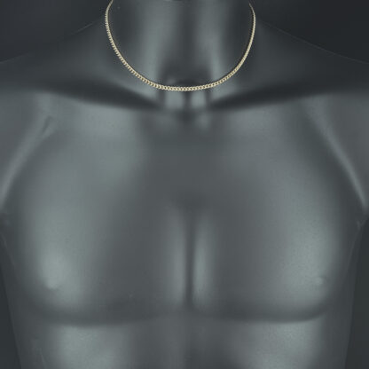 9ct Rose Gold Curb Chain 16" 3.5mm - Image 5