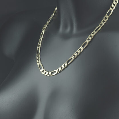 9ct Yellow Gold Figaro Chain 20" 8mm - Image 5