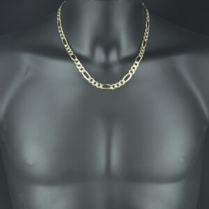 9ct Yellow Gold Figaro Chain 20&#8243; 8mm