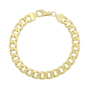 9ct Yellow Gold Curb Bracelet 9&#8243; 9.5mm