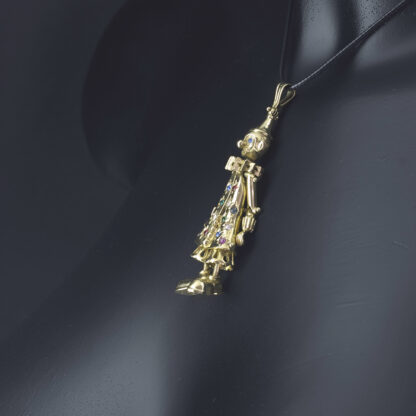 9ct Yellow Gold Gemstone Clown Pendant - Image 4