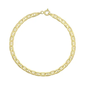 9ct Yellow Gold Marina Bracelet 7&#8243; 4.5mm