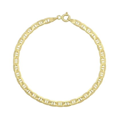 9ct Yellow Gold Marina Bracelet 7" 4.5mm