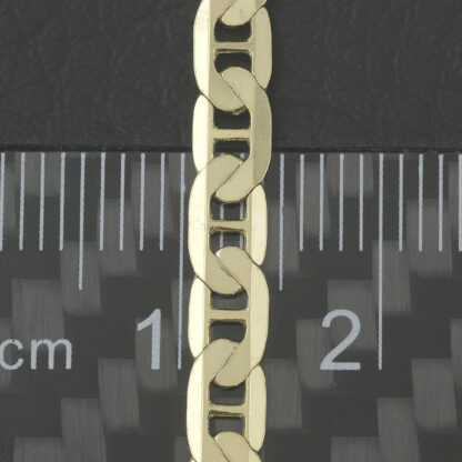 9ct Yellow Gold Marina Bracelet 7" 4.5mm - Image 2