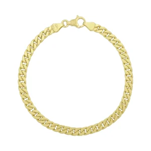14ct Yellow Gold Curb Bracelet 9&#8243; 5.5mm