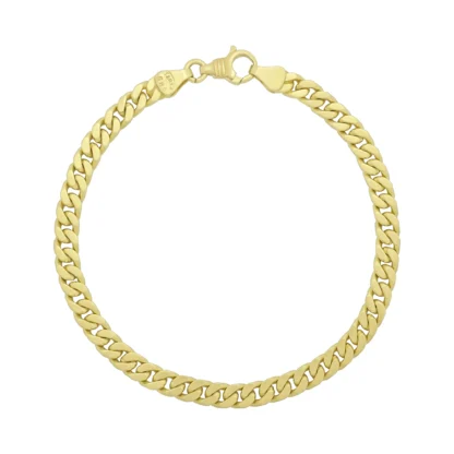 14ct Yellow Gold Curb Bracelet 9" 5.5mm