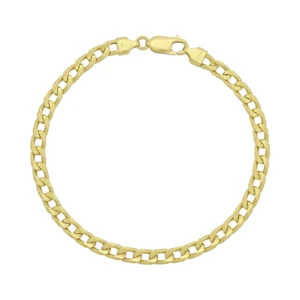 18ct Yellow Gold Curb Bracelet 8.5&#8243; 5mm