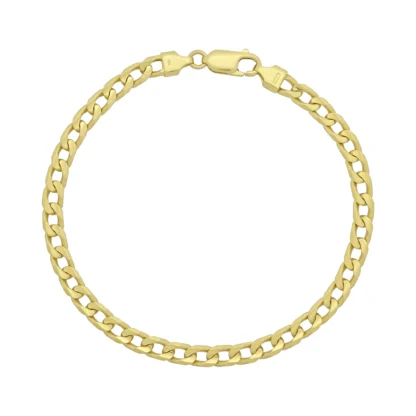 18ct Yellow Gold Curb Bracelet 8.5" 5mm