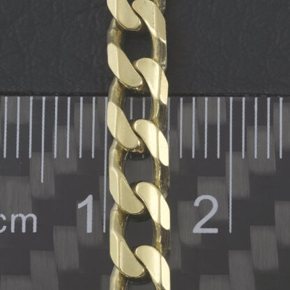 18ct Yellow Gold Curb Bracelet 8.5" 5mm - Image 3