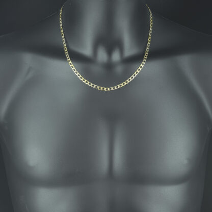 18ct Yellow Gold Curb Chain 20" 4.5mm - Image 4