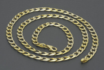 18ct Yellow Gold Curb Chain 20" 4.5mm - Image 2