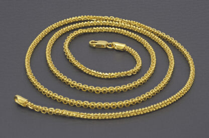22ct Yellow Gold Fancy Link Chain 24" 2mm - Image 2