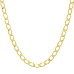 9ct Yellow Gold Curb Chain 22&#8243; 4.5mm