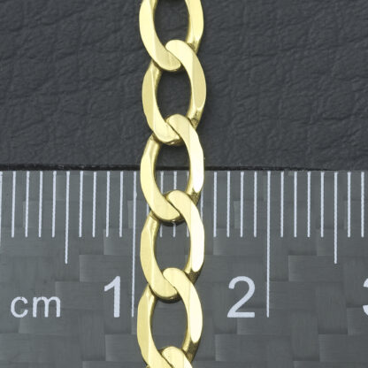 9ct Yellow Gold Curb Chain 22" 4.5mm - Image 4