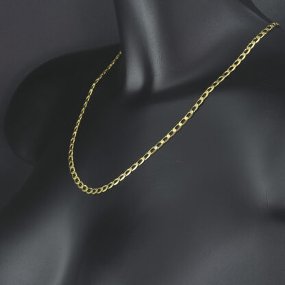 9ct Yellow Gold Curb Chain 22" 4.5mm - Image 3