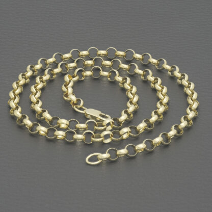 9ct Yellow Gold Belcher Chain 20'' 5mm - Image 2