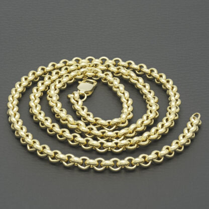 9ct Yellow Gold Belcher Chain 26" 5.5mm - Image 2