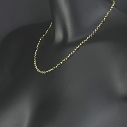 9ct Yellow Gold Belcher Chain 18" 3.5mm - Image 3