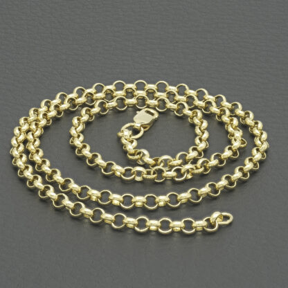 9ct Yellow Gold Belcher Chain 18" 3.5mm - Image 2