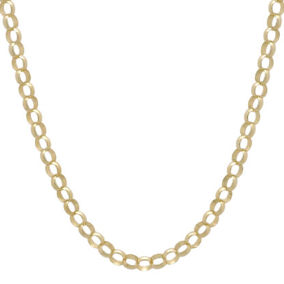 9ct Yellow Gold Belcher Chain 20" 5mm