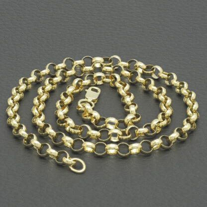 9ct Yellow Gold Belcher Chain 20" 5mm - Image 2