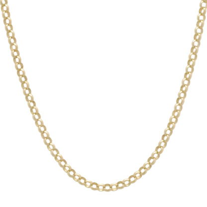 9ct Yellow Gold Belcher Chain 18" 3.5mm
