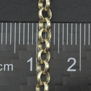 9ct Yellow Gold Belcher Chain 18″ 3.5mm