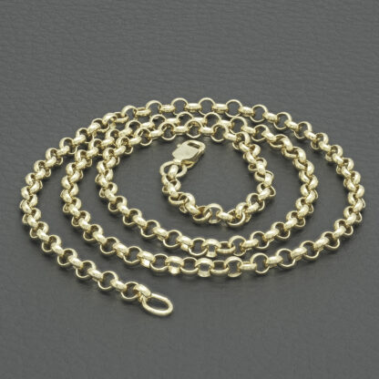 9ct Yellow Gold Belcher Chain 18" 3.5mm - Image 2