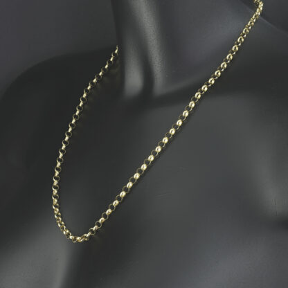 9ct Yellow Gold Belcher Chain 22" 5mm - Image 2