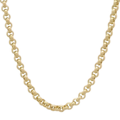 9ct Yellow Gold Belcher Chain 24'' 4.5mm