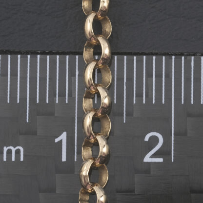 9ct Rose Gold Belcher Chain 24" 3.5mm - Image 4